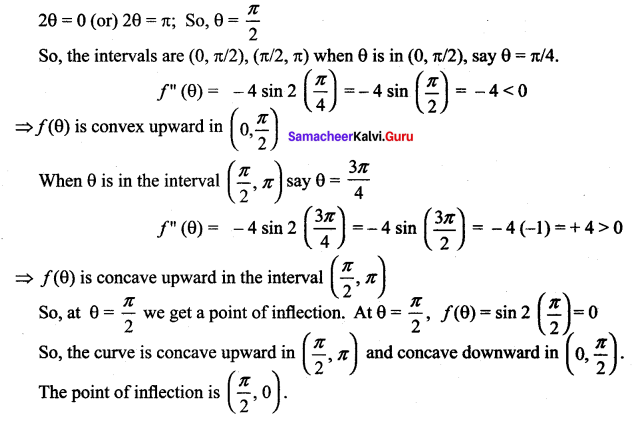 Samacheer Kalvi 12th Maths Solutions Chapter 7 Applications of Differential Calculus Ex 7.7 14