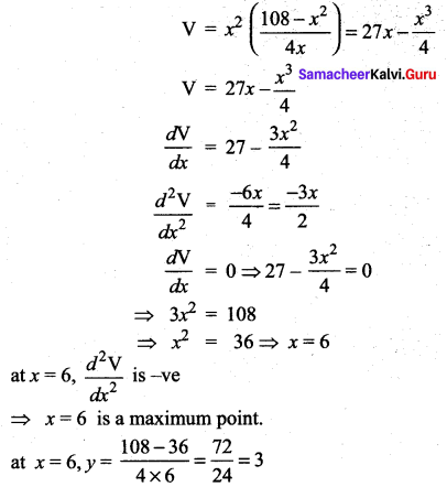 Samacheer Kalvi 12th Maths Solutions Chapter 7 Applications of Differential Calculus Ex 7.8 377