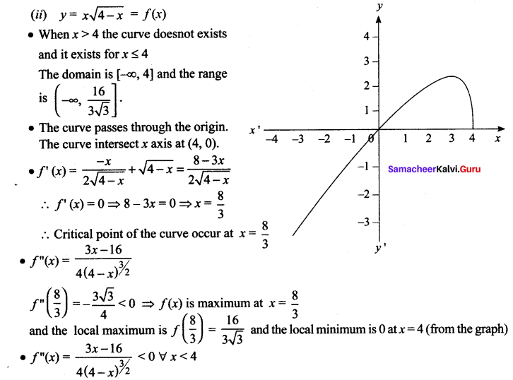 Samacheer Kalvi 12th Maths Solutions Chapter 7 Applications of Differential Calculus Ex 7.9 666