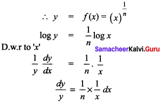 Samacheer Kalvi 12th Maths Solutions Chapter 8 Differentials and Partial Derivatives Ex 8.1 14