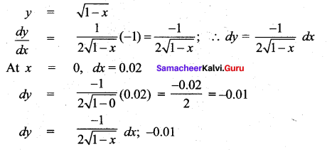 Samacheer Kalvi 12th Maths Solutions Chapter 8 Differentials and Partial Derivatives Ex 8.2 30