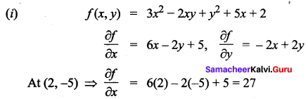 Samacheer Kalvi 12th Maths Solutions Chapter 8 Differentials and Partial Derivatives Ex 8.4 2