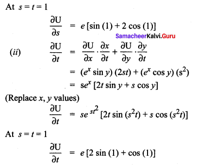 Samacheer Kalvi 12th Maths Solutions Chapter 8 Differentials and Partial Derivatives Ex 8.6 15