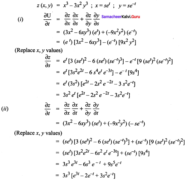 Samacheer Kalvi 12th Maths Solutions Chapter 8 Differentials and Partial Derivatives Ex 8.6 16