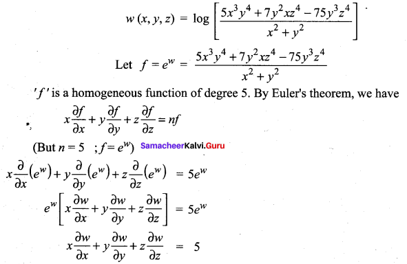 Samacheer Kalvi 12th Maths Solutions Chapter 8 Differentials and Partial Derivatives Ex 8.7 25