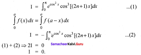 Samacheer Kalvi 12th Maths Solutions Chapter 9 Applications of Integration Ex 9.10 10