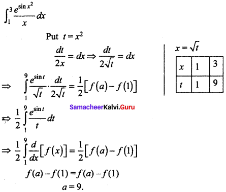 Samacheer Kalvi 12th Maths Solutions Chapter 9 Applications of Integration Ex 9.10 42