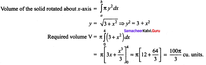 Samacheer Kalvi 12th Maths Solutions Chapter 9 Applications of Integration Ex 9.10 62