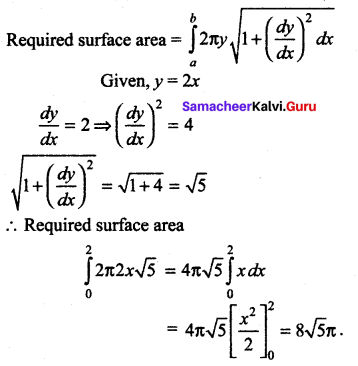Samacheer Kalvi 12th Maths Solutions Chapter 9 Applications of Integration Ex 9.10 69