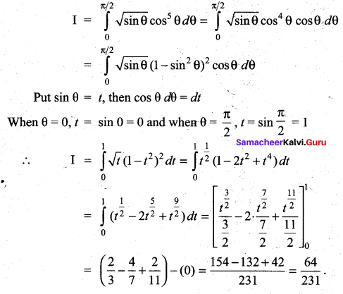 Samacheer Kalvi 12th Maths Solutions Chapter 9 Applications of Integration Ex 9.4 16