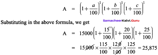 Samacheer Kalvi 8th Maths Solutions Term 2 Chapter 1 Life Mathematics Ex 1.3 5