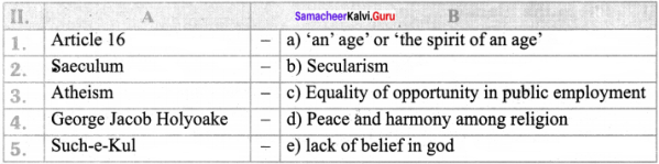 Samacheer Kalvi 8th Social Science Civics Solutions Term 2 Chapter 1 Understanding Secularism 2