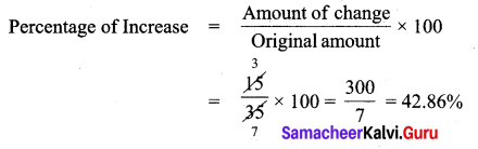 Samacheer Kalvi 7th Maths Solutions Term 3 Chapter 2 Percentage and Simple Interest Intext Questions 4