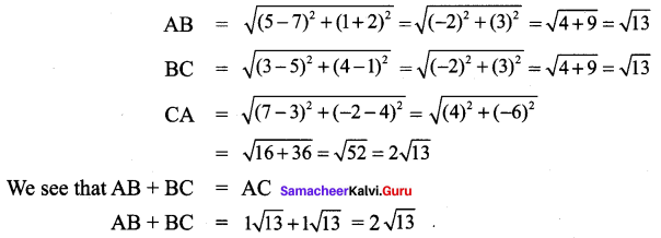 Samacheer Kalvi 9th Maths Chapter 5 Coordinate Geometry Ex 5.2 3