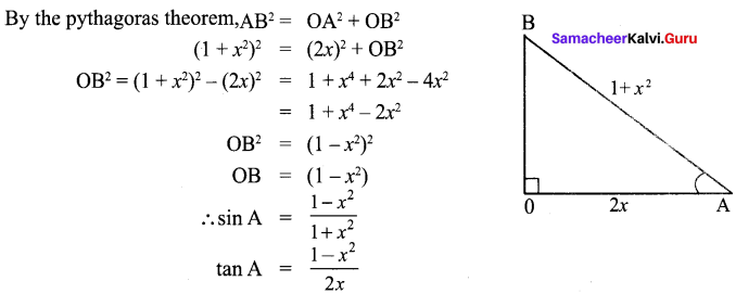Samacheer Kalvi 9th Maths Chapter 6 Trigonometry Ex 6.1 6