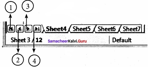 Samacheer Kalvi 11th Computer Applications Solutions Chapter 7 Spreadsheets Basics (OpenOffice Calc)