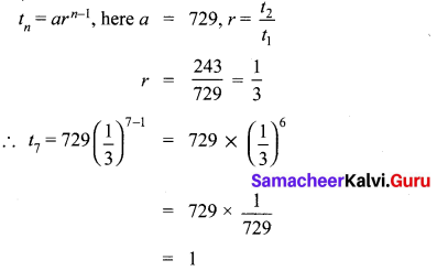Samacheer Kalvi 10th Maths Chapter 2 Numbers and Sequences Ex 2.7 6