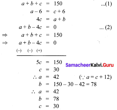 Samacheer Kalvi 10th Maths Chapter 3 Algebra Unit Exercise 3 2
