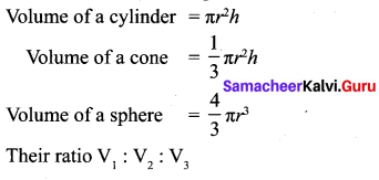 Samacheer Kalvi 10th Maths Chapter 7 Mensuration Additional Questions 3