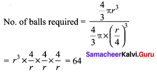 Samacheer Kalvi 10th Maths Chapter 7 Mensuration Additional Questions 6