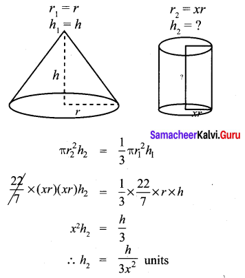 Samacheer Kalvi 10th Maths Chapter 7 Mensuration Ex 7.4 3