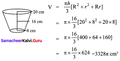 Samacheer Kalvi 10th Maths Chapter 7 Mensuration Ex 7.5 10