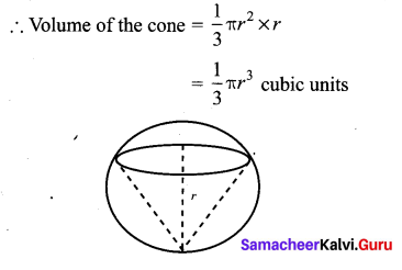 Samacheer Kalvi 10th Maths Chapter 7 Mensuration Unit Exercise 7 3