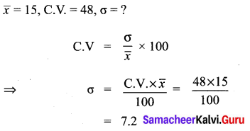 Samacheer Kalvi 10th Maths Chapter 8 Statistics and Probability Ex 8.2 3