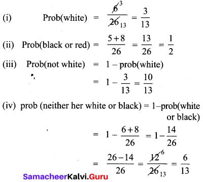 Samacheer Kalvi 10th Maths Chapter 8 Statistics and Probability Ex 8.3 14