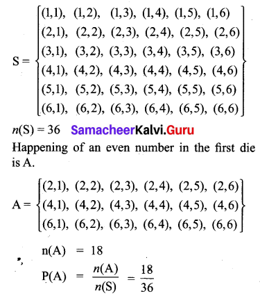 Samacheer Kalvi 10th Maths Chapter 8 Statistics and Probability Ex 8.4 2