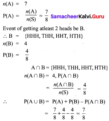 Samacheer Kalvi 10th Maths Chapter 8 Statistics and Probability Ex 8.4 7