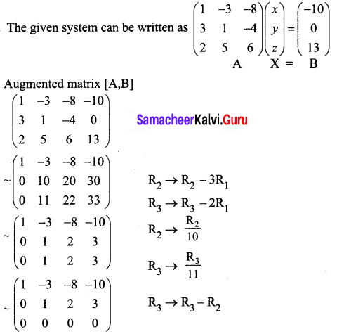 Samacheer Kalvi 12th Business Maths Solutions Chapter 1 Applications of Matrices and Determinants Additional Problems 18