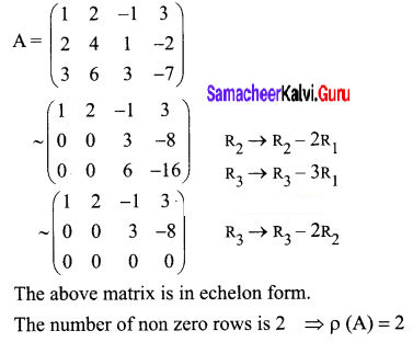 Samacheer Kalvi 12th Business Maths Solutions Chapter 1 Applications of Matrices and Determinants Ex 1.1 Q1