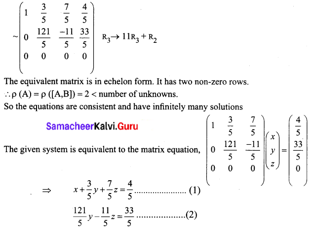 Samacheer Kalvi 12th Business Maths Solutions Chapter 1 Applications of Matrices and Determinants Ex 1.1 Q4.1