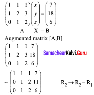 Samacheer Kalvi 12th Business Maths Solutions Chapter 1 Applications of Matrices and Determinants Miscellaneous Problems 1