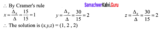 Samacheer Kalvi 12th Business Maths Solutions Chapter 1 Applications of Matrices and Determinants Miscellaneous Problems 6