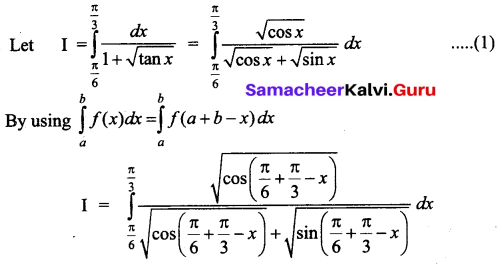 Samacheer Kalvi 12th Business Maths Solutions Chapter 2 Integral Calculus I Additional Problems 34