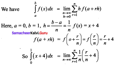 Samacheer Kalvi 12th Business Maths Solutions Chapter 2 Integral Calculus I Ex 2.11 Q1