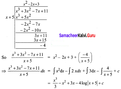 Samacheer Kalvi 12th Business Maths Solutions Chapter 2 Integral Calculus I Ex 2.2 Q4