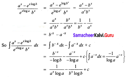 Samacheer Kalvi 12th Business Maths Solutions Chapter 2 Integral Calculus I Ex 2.3 Q2