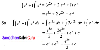 Samacheer Kalvi 12th Business Maths Solutions Chapter 2 Integral Calculus I Ex 2.3 Q3