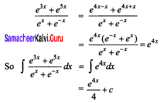 Samacheer Kalvi 12th Business Maths Solutions Chapter 2 Integral Calculus I Ex 2.3 Q5