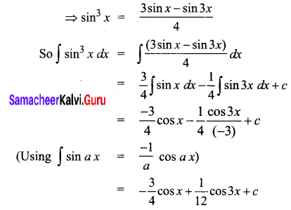 Samacheer Kalvi 12th Business Maths Solutions Chapter 2 Integral Calculus I Ex 2.4 Q2