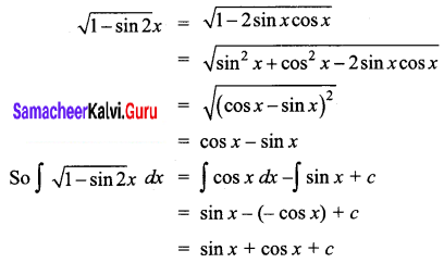 Samacheer Kalvi 12th Business Maths Solutions Chapter 2 Integral Calculus I Ex 2.4 Q5