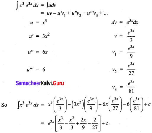 Samacheer Kalvi 12th Business Maths Solutions Chapter 2 Integral Calculus I Ex 2.5 Q2