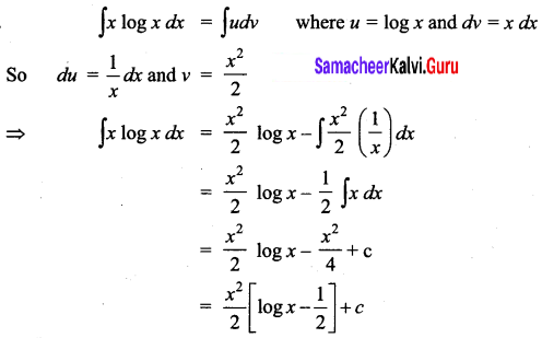 Samacheer Kalvi 12th Business Maths Solutions Chapter 2 Integral Calculus I Ex 2.5 Q4