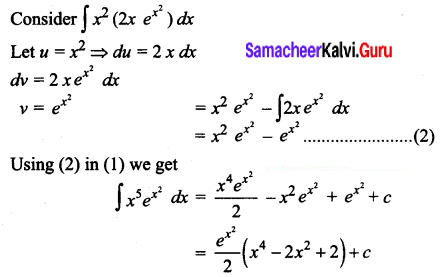 Samacheer Kalvi 12th Business Maths Solutions Chapter 2 Integral Calculus I Ex 2.5 Q6.1