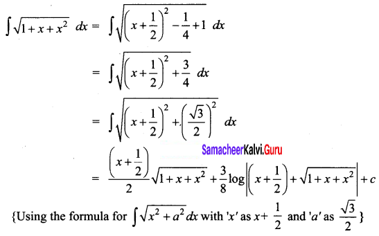 Samacheer Kalvi 12th Business Maths Solutions Chapter 2 Integral Calculus I Ex 2.7 Q12