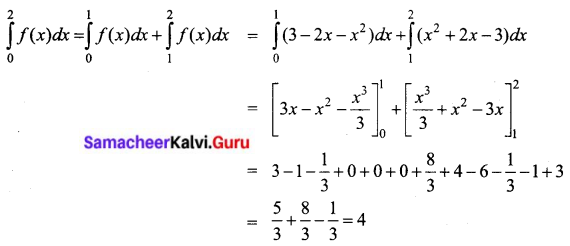 Samacheer Kalvi 12th Business Maths Solutions Chapter 2 Integral Calculus I Ex 2.8 II Q2.1