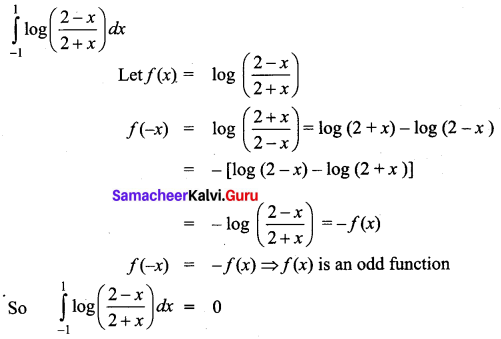 Samacheer Kalvi 12th Business Maths Solutions Chapter 2 Integral Calculus I Ex 2.9 Q3